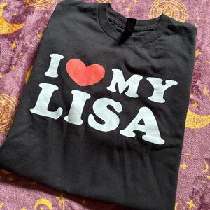 Graphic Tee ‘I ❤️ My Lisa’